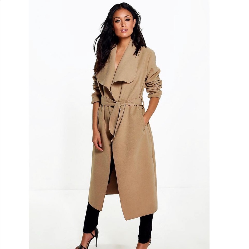 Late belted duster coat In Camel